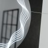 Oglinda LED Rotunda 60cm, Flusso Touch, Sistem Dezaburire, Dimabila