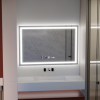 Oglinda LED Rectangulara 120x80cm Verite MotionGlow Marcello, Sistem Dezaburire, Ceas & Termometru, Dimabila