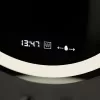 Oglinda LED Senzor MotionGlow Circollo Sistem Dezaburire Termometru si Ceas Rotunda Diametru 60 cm Lumina Rece/Calda/Neutra Dimabila Colectia Marcello Funghi