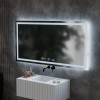 Oglinda LED Rectangulara, 120x60cm, Verite MotionGlow Marcello, Sistem Dezaburire, Ceas & Termometru, Dimabila