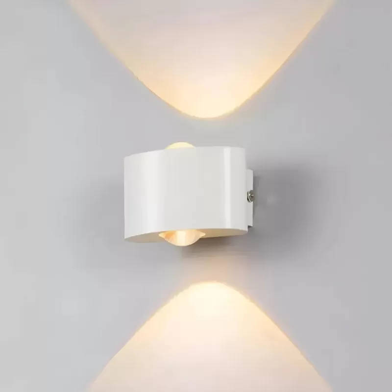 Fantas Aplica LED de Exterior si Interior, 2 Surse x 1W, IP65, Metalic, Alb, 3000K