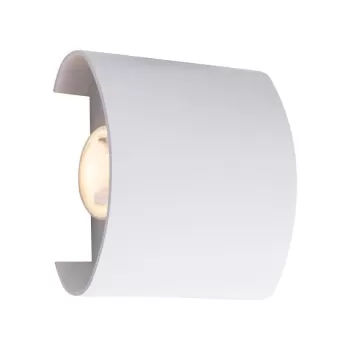 Fantas Aplica LED de Exterior si Interior, 2 Surse x 1W, IP65, Metalic, Alb, 3000K