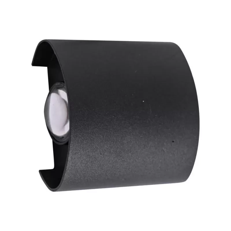 Fantas Aplica LED de Exterior si Interior, 2 Surse x 1W, IP65, Metalic, Negru, 3000K