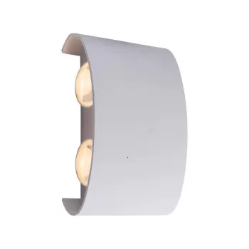 Fantas Aplica LED de Exterior si Interior, 4 Surse x 1W, IP65, Metalic, Alb, 3000K