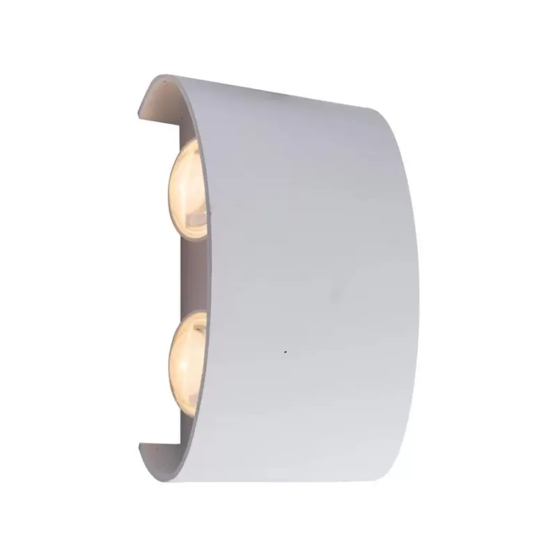 Fantas Aplica LED de Exterior si Interior, 4 Surse x 1W, IP65, Metalic, Alb, 3000K