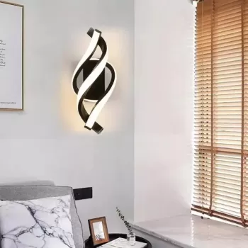 Aplica LED Reid 45W, Lumina Rece/Calda/Neutra, Negru