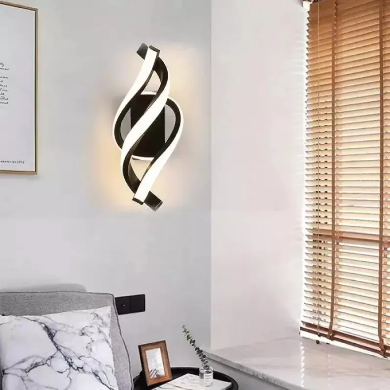 Aplica LED Reid 45W, Lumina Rece/Calda/Neutra, Negru