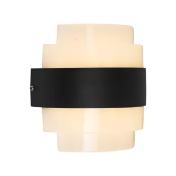 Aplica LED de Exterior Meras, 12W, Negru, 3000K, Fantas