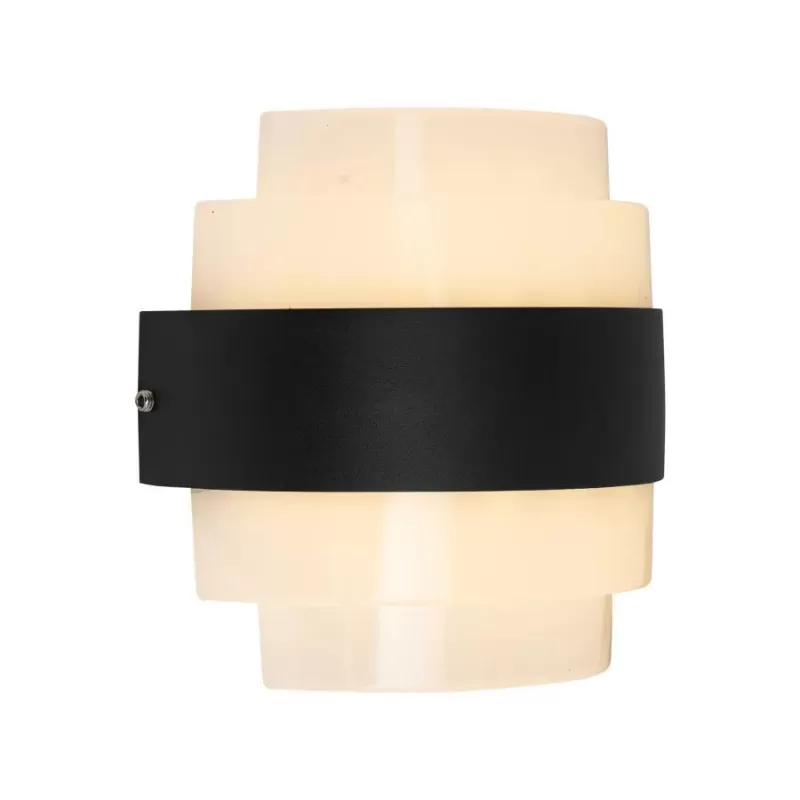 Aplica LED de Exterior Meras, 12W, Negru, 3000K, Fantas