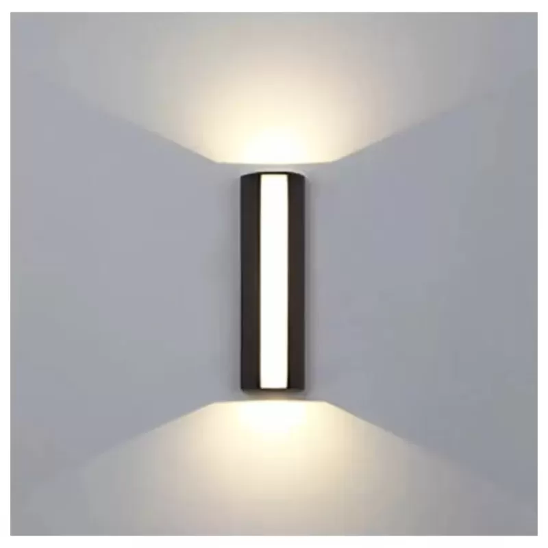 Aplica LED Exterior Berfin, 7W, 3000K, Negru, Metal