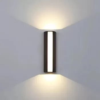 Aplica LED Exterior Carina, 20W, Negru, 3000K, Metal