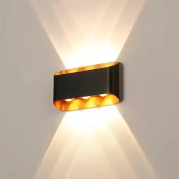 Aplica LED Exterior Emmitt 6W Auriu Negru