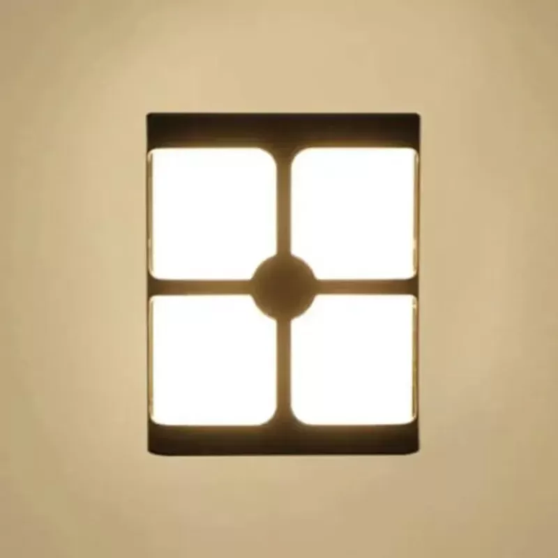 Aplica LED Exterior Timeea, 20W, Negru, 6000K