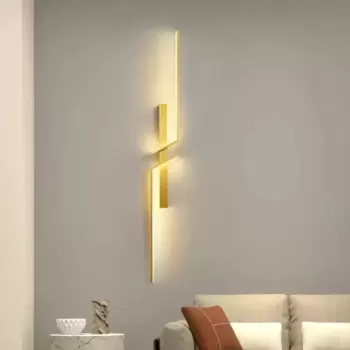 Aplica LED Gavin 18W Alb Auriu