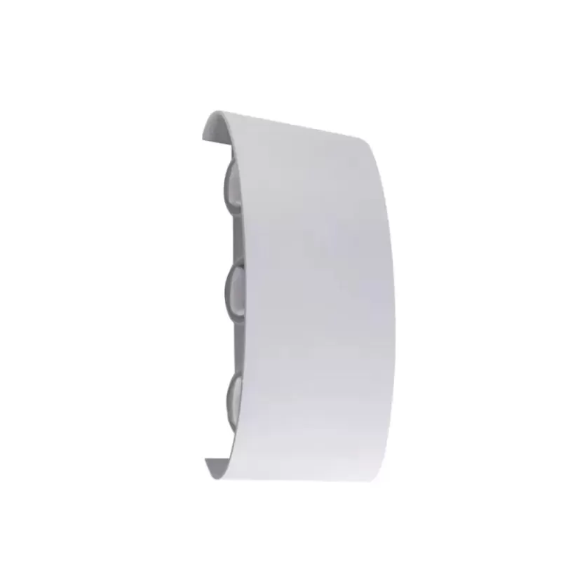 Fantas Aplica LED de Exterior si Interior, 6 Surse x 1W, IP65, Metalic, Alb, 3000K