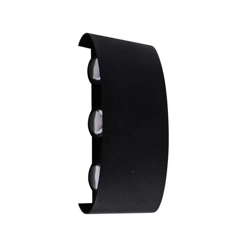 Fantas Aplica LED de Exterior si Interior, 6 Surse x 1W, IP65, Metalic, Negru, 3000K