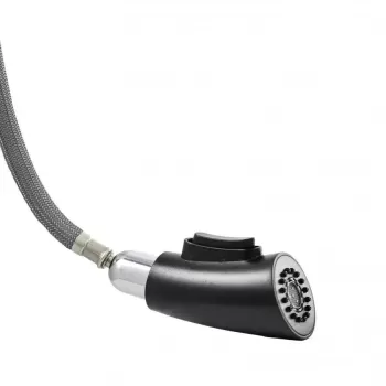 Baterie Bucatarie cu Dus Extractibil, Alama Sanitara, Crom, W059