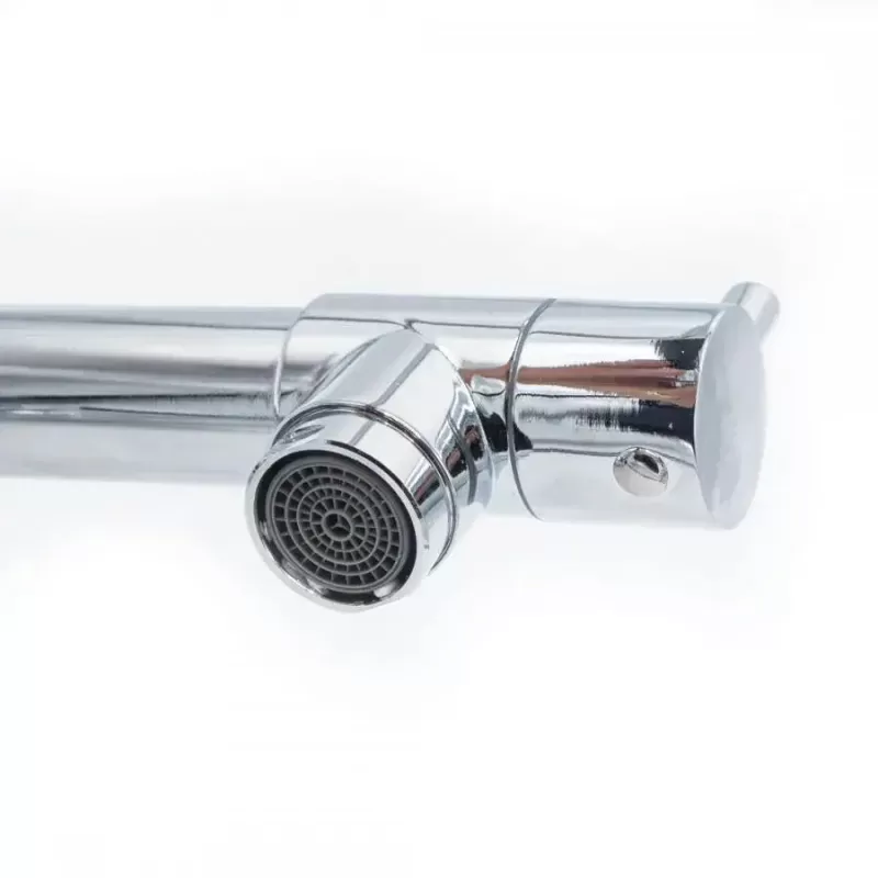 Baterie Bucatarie cu Dus Extractibil, Inox si Alama Crom, YD/301