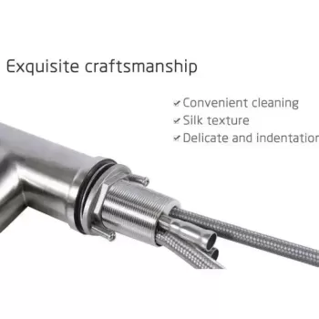 Baterie Bucatarie cu Dus Extractibil, Inox SUS304, Satinat, CF018