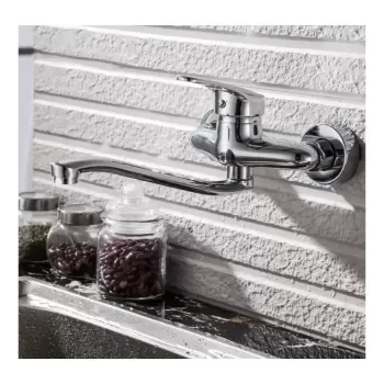 Baterie Bucatarie cu Pipa Rotativa, Aliaj, Crom, PM025