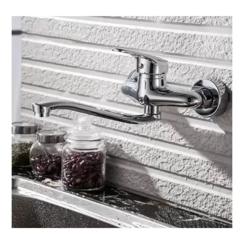 Baterie Bucatarie cu Pipa Rotativa, Aliaj, Crom, PM025