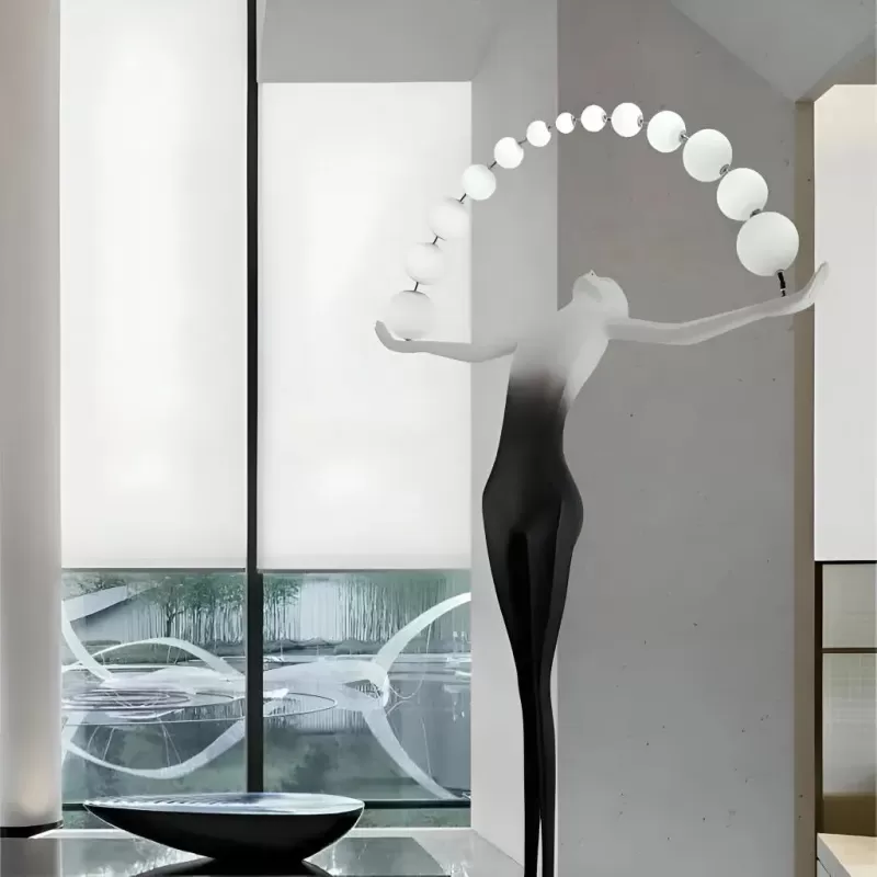 Lampadar Anatolio LED 24W 4000KMetal Negru