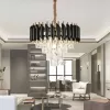Candelabru Cristal VERSAILLES Nobile 4xE14, Diametru 40cm, Auriu Lucios si Negru, Inaltime Reglabila