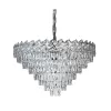 Candelabru Cristal WINDSOR Supremo 16xE27, Diametru 80cm, Crom Lucios, Inaltime Reglabila