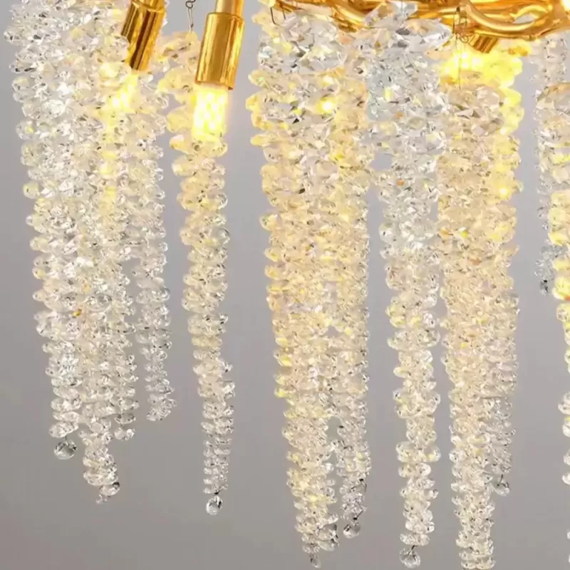 Candelabru Cristal Stephen 8x G9 Auriu