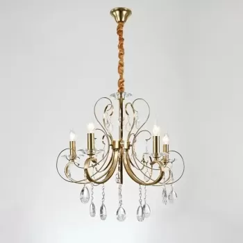 Candelabru Gordon 5x E14 Auriu