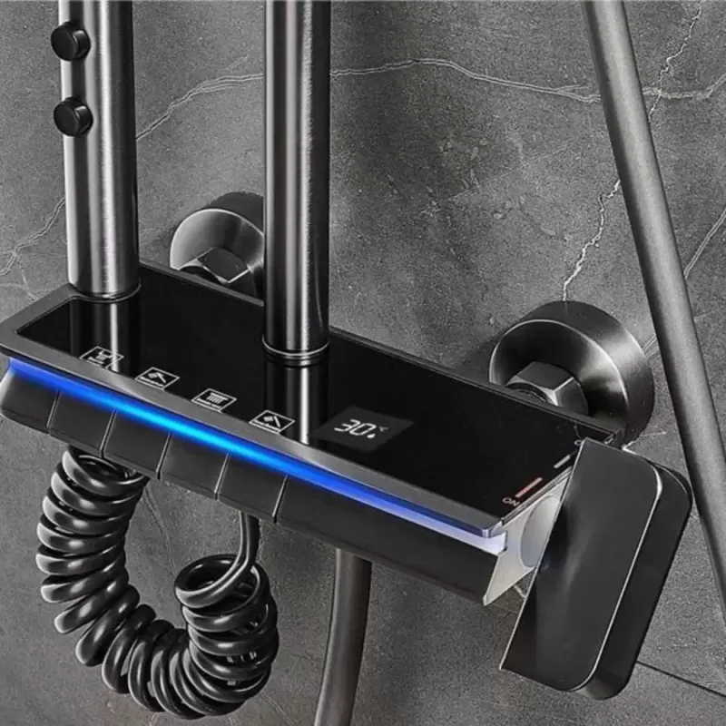 Coloana Dus Inox, Gri Inchis, OD3904