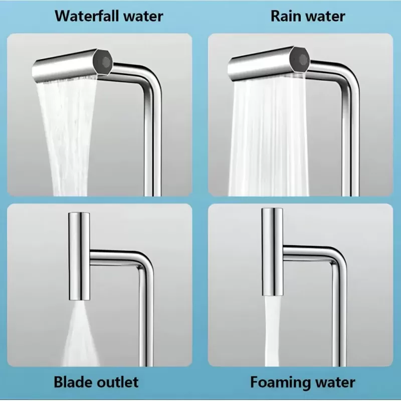 Baterie Lavoar Cartus Ceramic Pipa Rotativa Crom Lucios Racorduri Incluse EC03