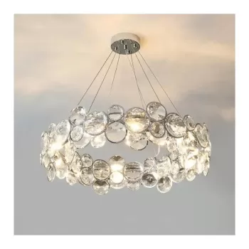 Candelabru Cristal Angelica 6XE14 Argintiu