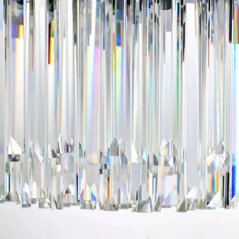 Candelabru Cristal BLOIS Petito 3xE14, Diametru 30cm, Negru, Inaltime Reglabila