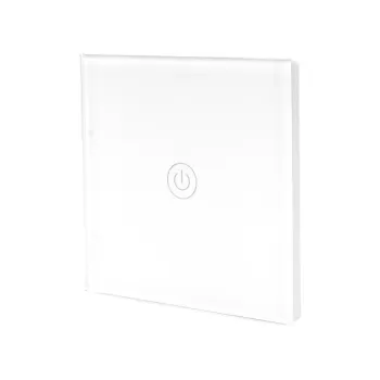 Intrerupator Touch Cap-Scara Sticla Securizata Alb