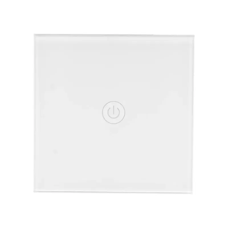 Intrerupator Touch Cap-Scara Sticla Securizata Alb