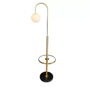 Lampadar Rodney 1x E27 Alb Auriu