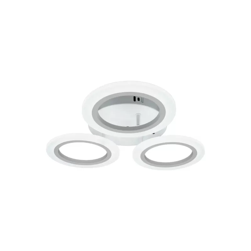 Lustra LED MARA 24W, 3 Cercuri, lumina Neutra, Alb