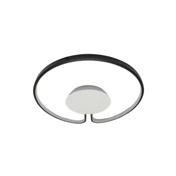 Lustra LED ADARA 90W, Rotunda, lumina Neutra, 4000K, Negru