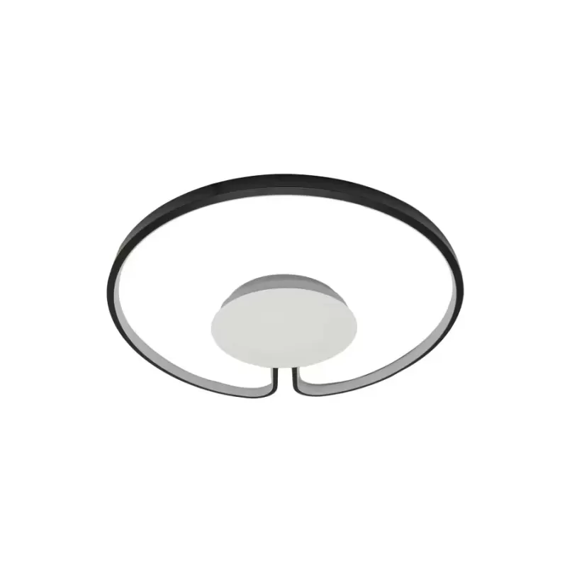 Lustra LED ADARA 90W, Rotunda, lumina Neutra, 4000K, Negru
