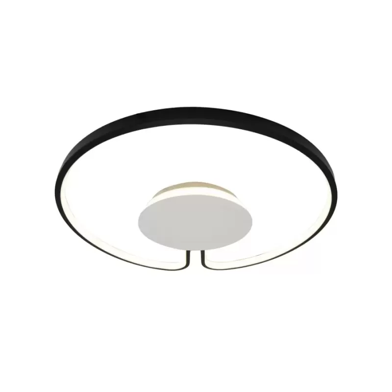 Lustra LED ADARA 90W, Rotunda, lumina Neutra, 4000K, Negru