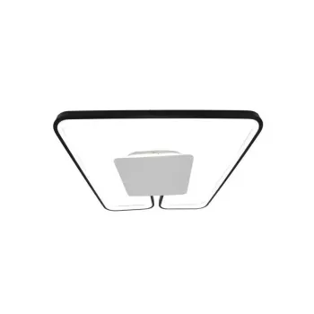 Lustra LED cu telecomanda ANKA 106W, lumina Calda/Neutra, Dimabila, Negru