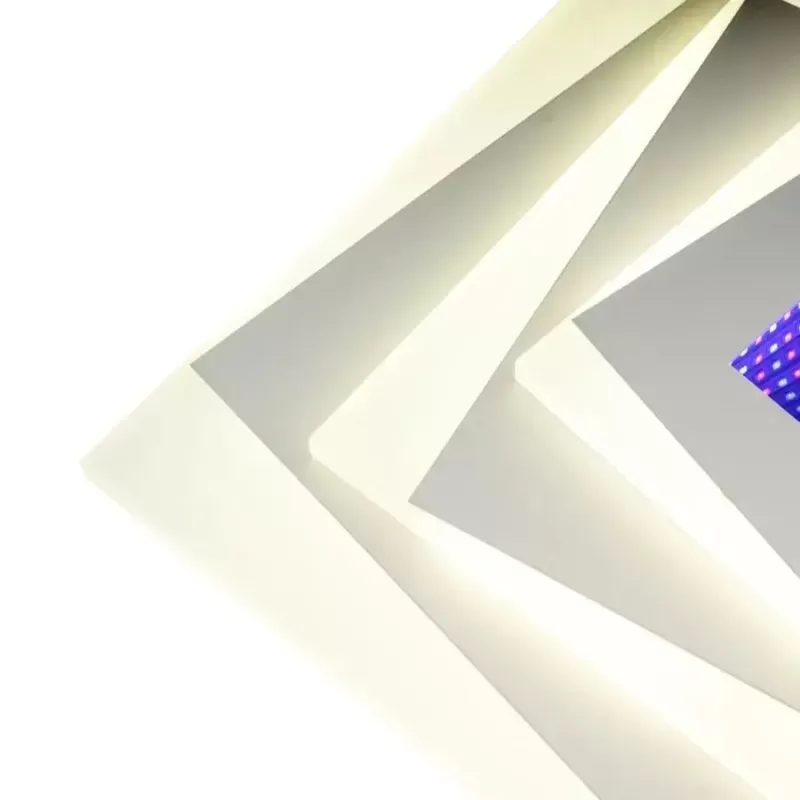 Lustra LED NIVARA RGB 3D 20W, lumina Rece/Calda/Neutra, Alb