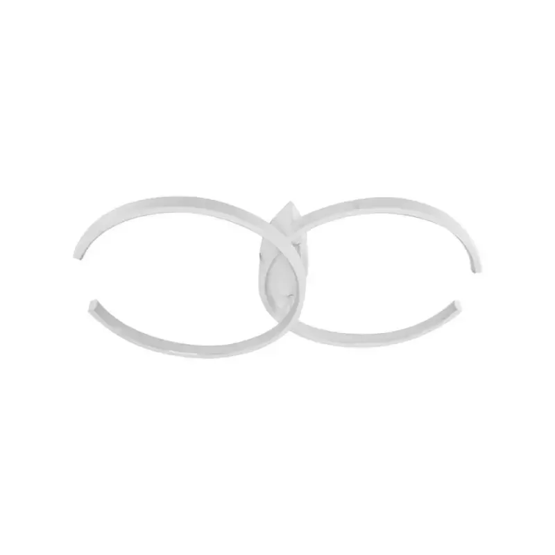 Lustra LED cu telecomanda NOAH 64W, 2 Elemente, lumina Rece/Calda/Neutra, Dimabila, Alb