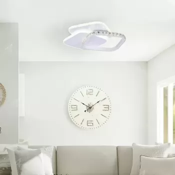 Lustra LED cu cristal ANASTASIA 17W, Diametru 30cm, lumina Rece/Calda/Neutra, Alb