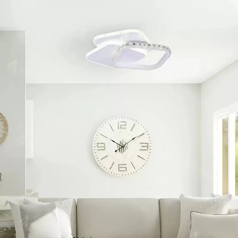 Lustra LED cu cristal ANASTASIA 17W, Diametru 30cm, lumina Rece/Calda/Neutra, Alb