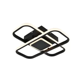 Lustra LED cu telecomanda ANICA 120W, 2 Elemente, lumina Rece/Calda/Neutra, Dimabila, Alb