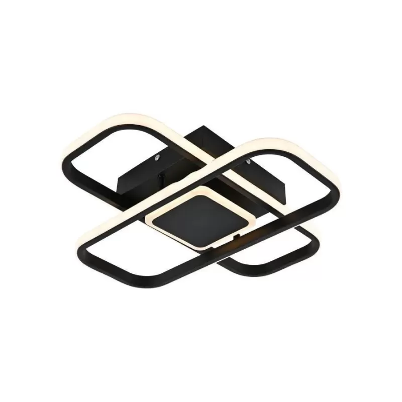 Lustra LED cu telecomanda ANICA 120W, 2 Elemente, lumina Rece/Calda/Neutra, Dimabila, Alb