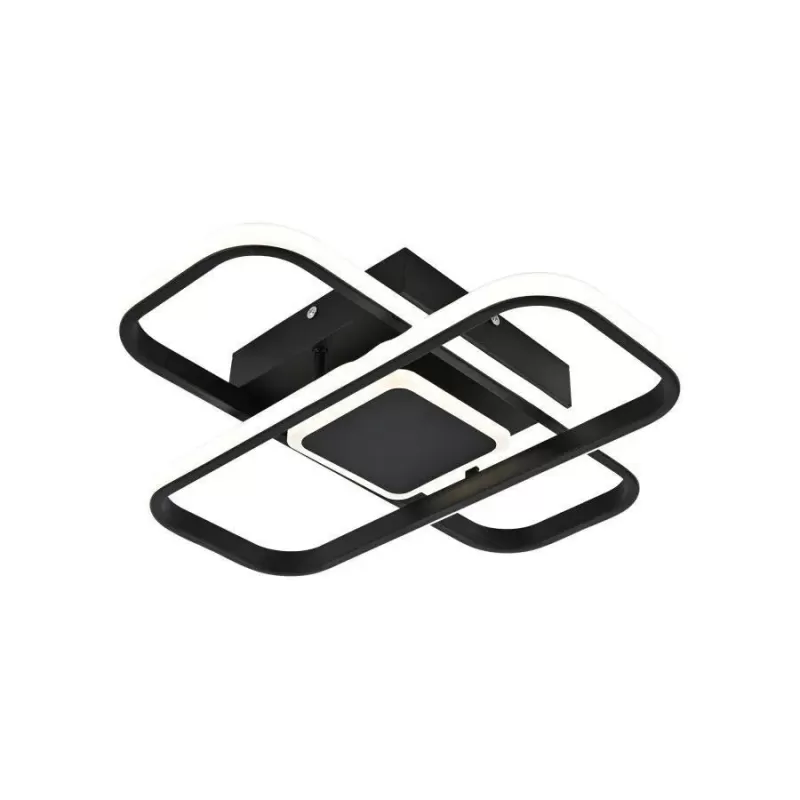 Lustra LED cu telecomanda ANICA 120W, 2 Elemente, lumina Rece/Calda/Neutra, Dimabila, Alb