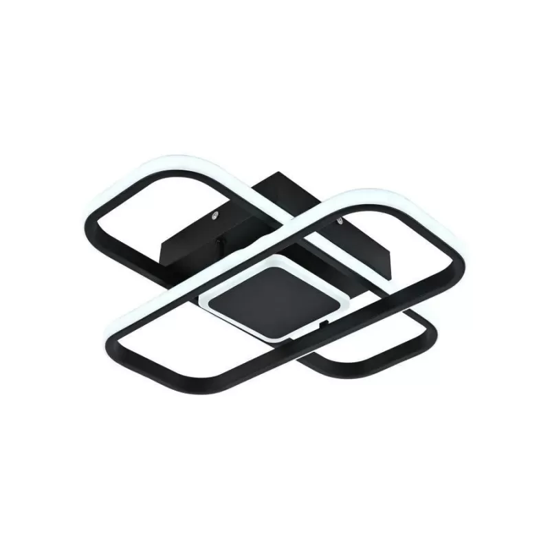 Lustra LED cu telecomanda ANICA 120W, 2 Elemente, lumina Rece/Calda/Neutra, Dimabila, Alb